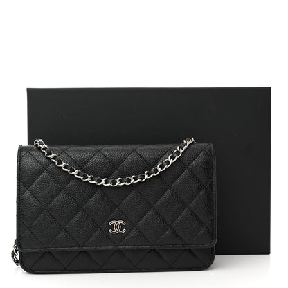 Chanel Caviar Quilted Wallet on Chain WOC Black 13 of 13