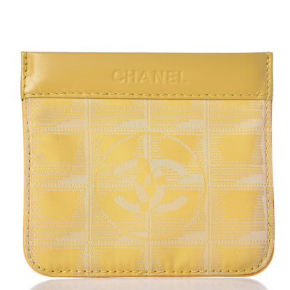 Chanel Nylon Travel Ligne Coin Pouch Yellow 1 of 7