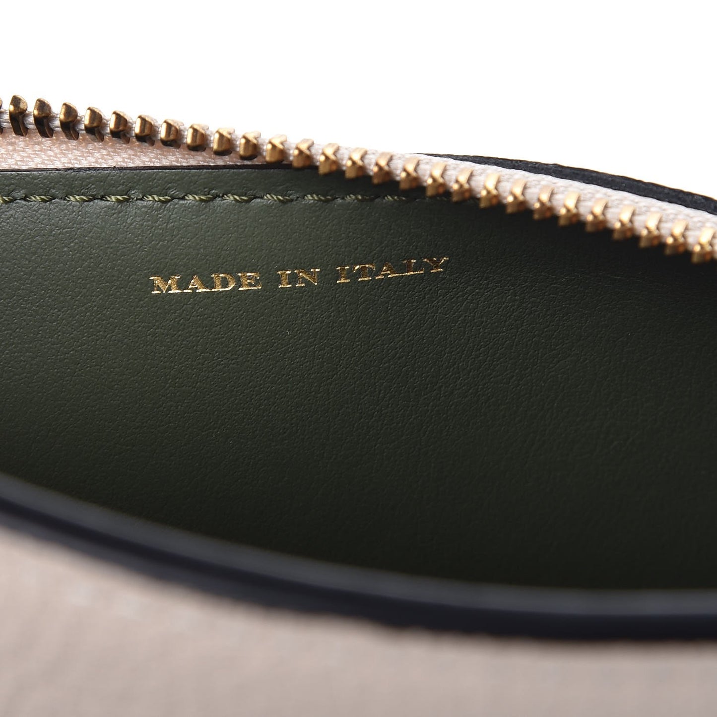 Grainy Calfskin Wristlet Clutch Stone