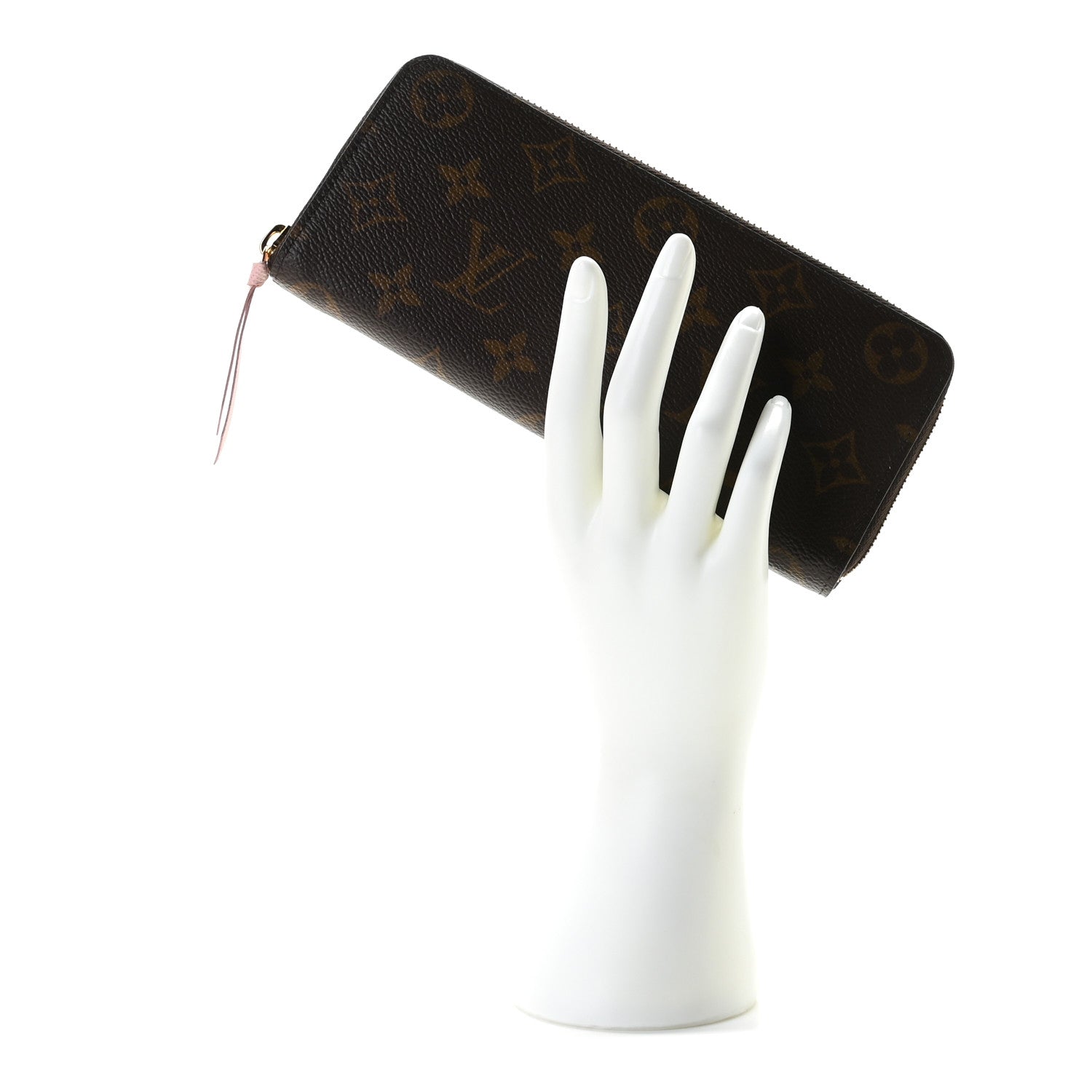 Louis Vuitton Monogram Clemence Wallet Rose Ballerine 2 of 6