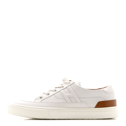 Hermes Calfskin Deep Sneakers 38.5 White Naturel 1 of 11