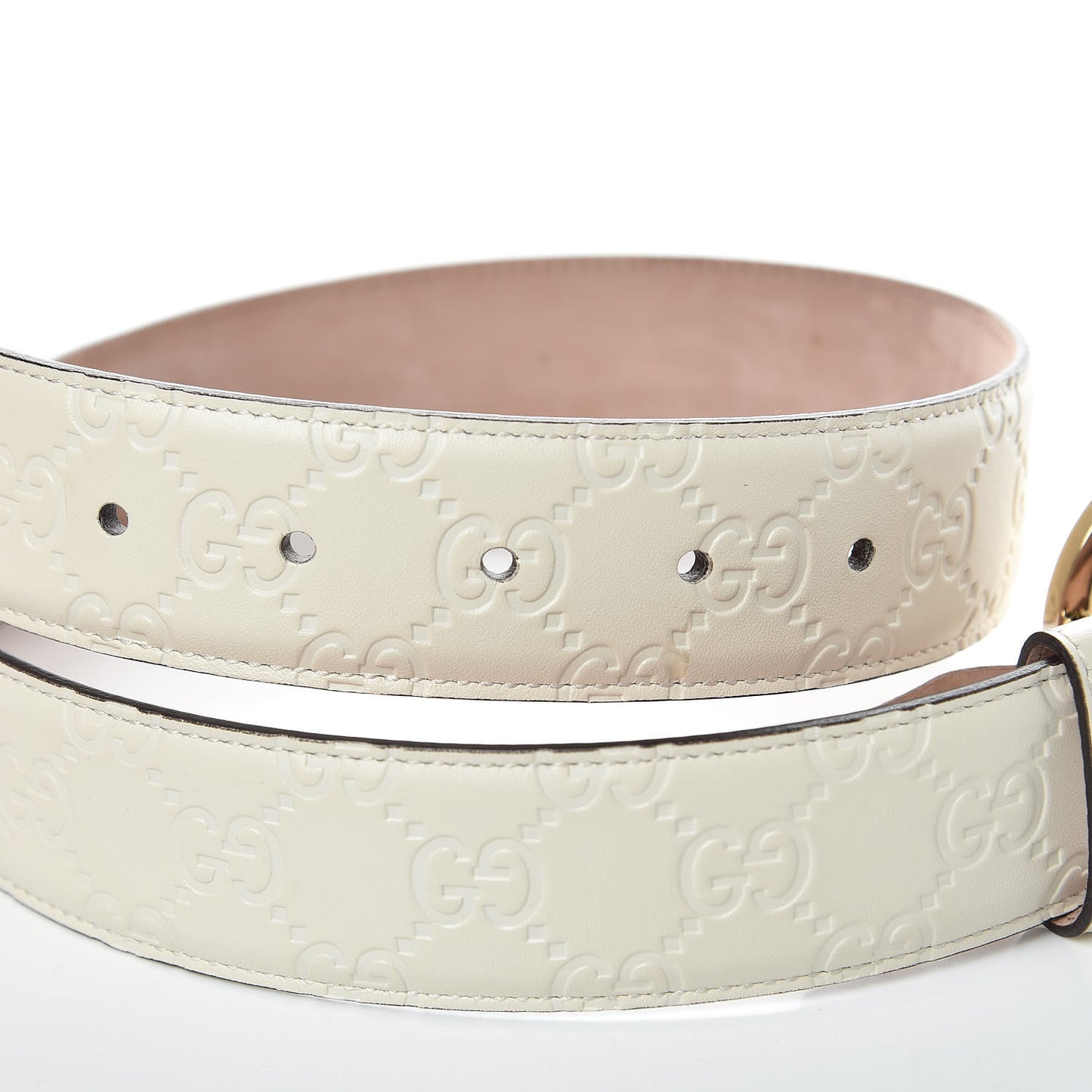 Guccissima Interlocking G Belt 70 28 Off White