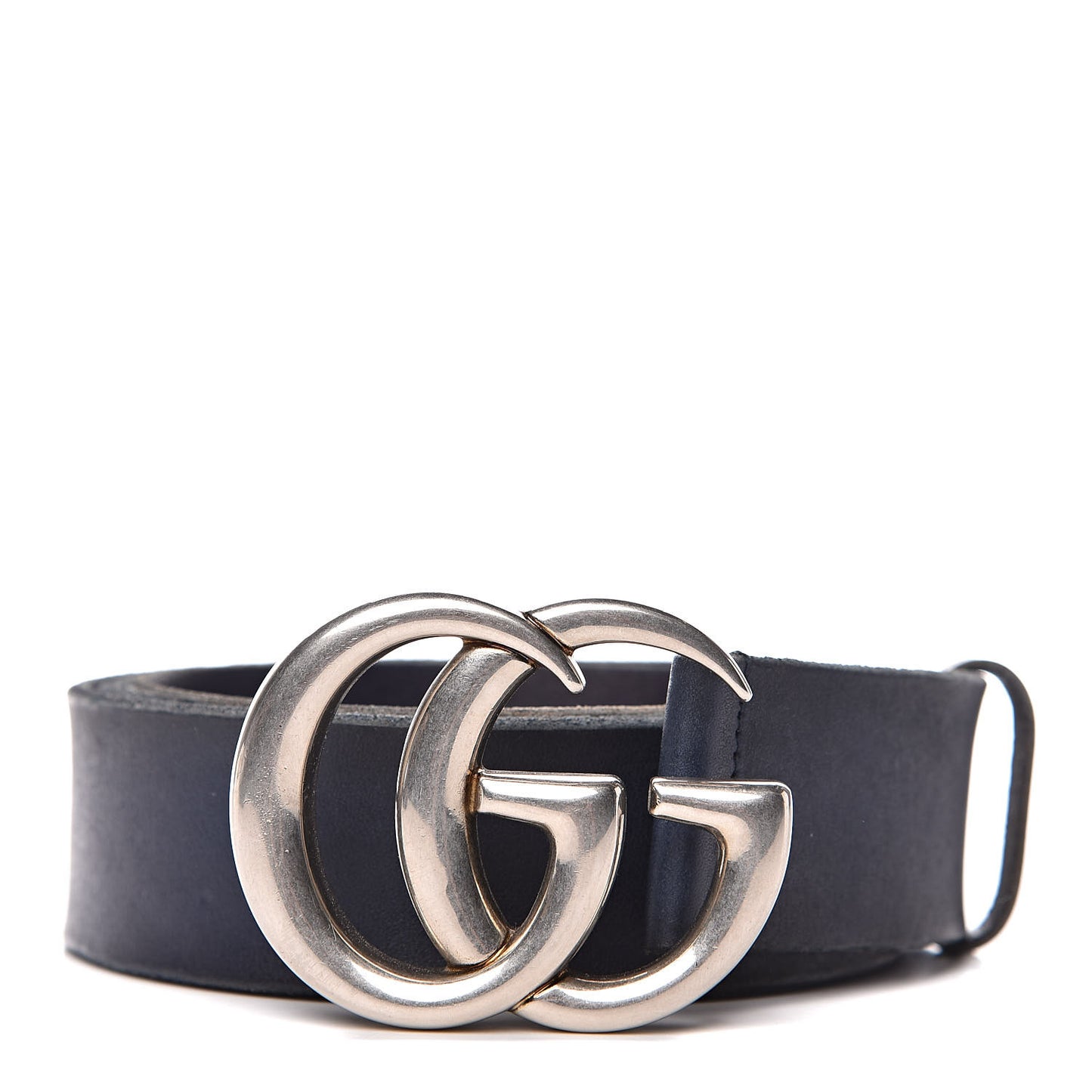Cuoio Toscano Nickel Double Double G 40mm Belt 110 44 Blue