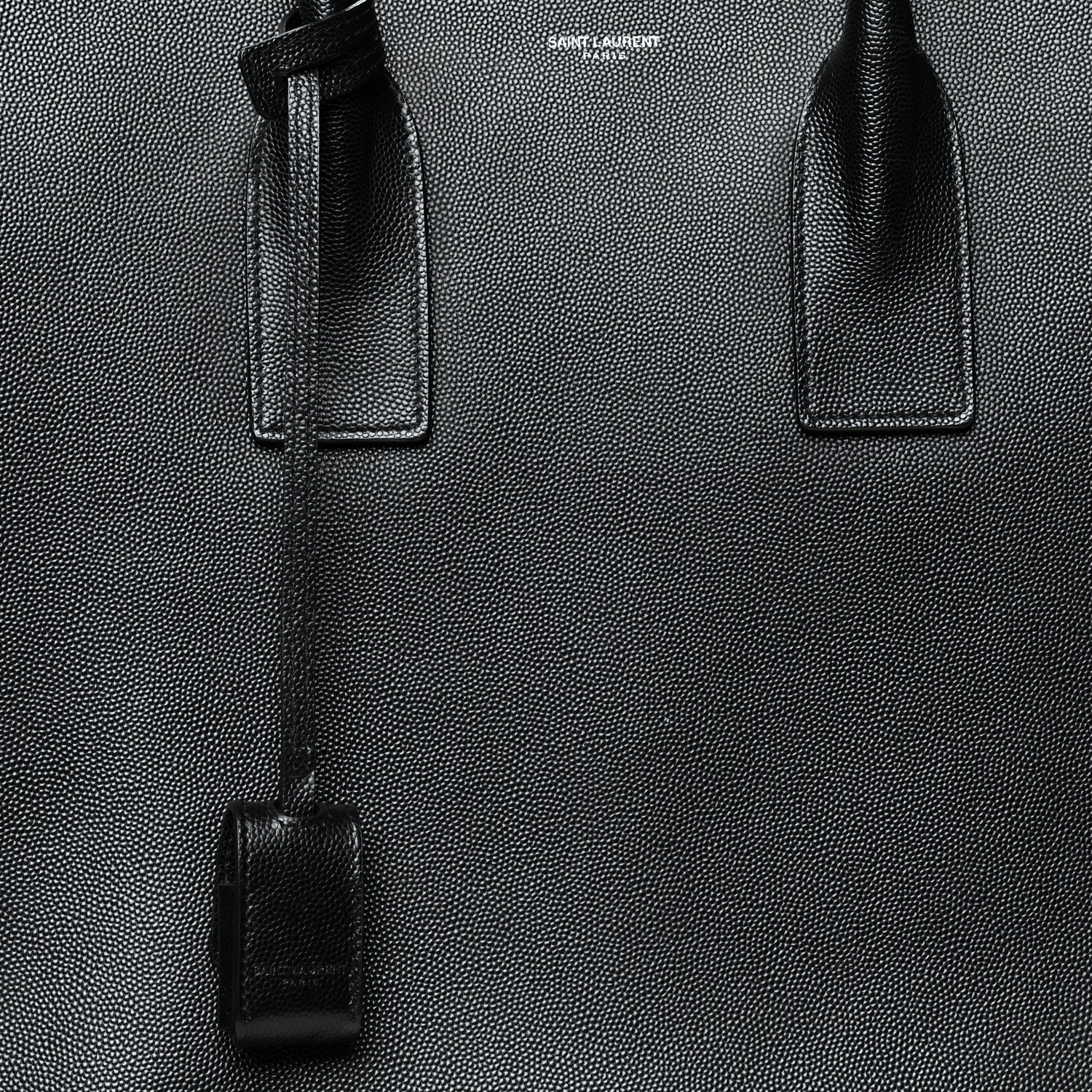 Saint Laurent Grain de Poudre Medium Museum Tote Black 7 of 9