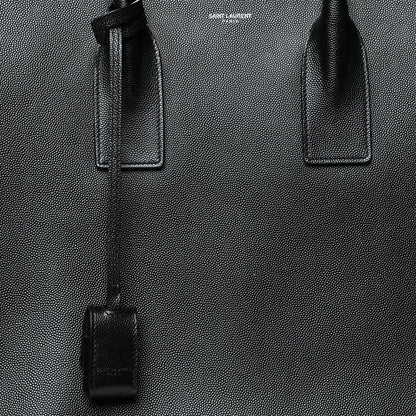 Saint Laurent Grain de Poudre Medium Museum Tote Black 7 of 9