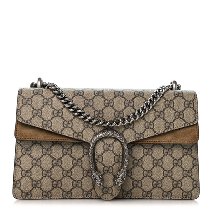 Gucci GG Supreme Monogram Small Dionysus Shoulder Bag Taupe 1 of 10