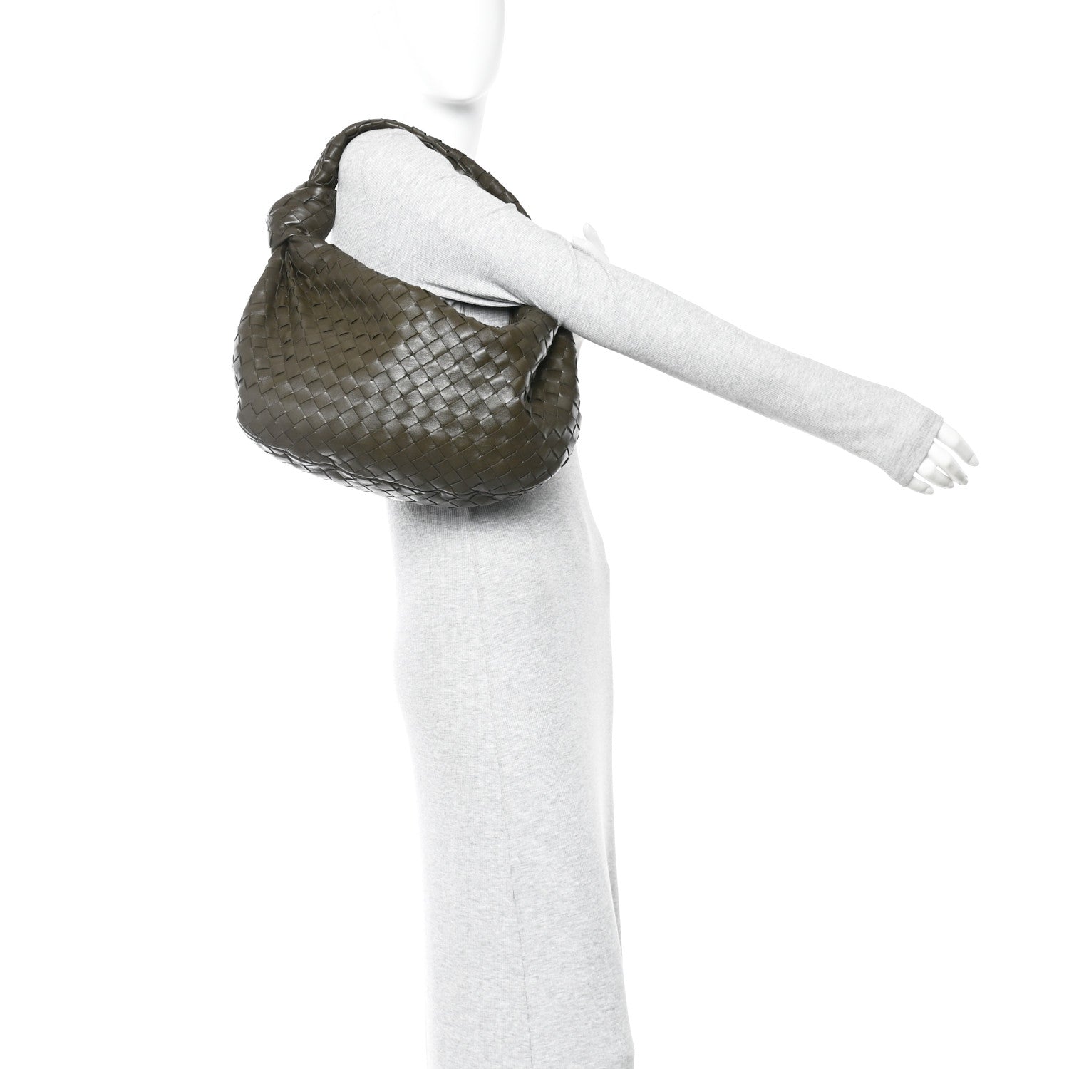 Bottega Veneta Nappa Intrecciato Small Jodie Kaki 2 of 12