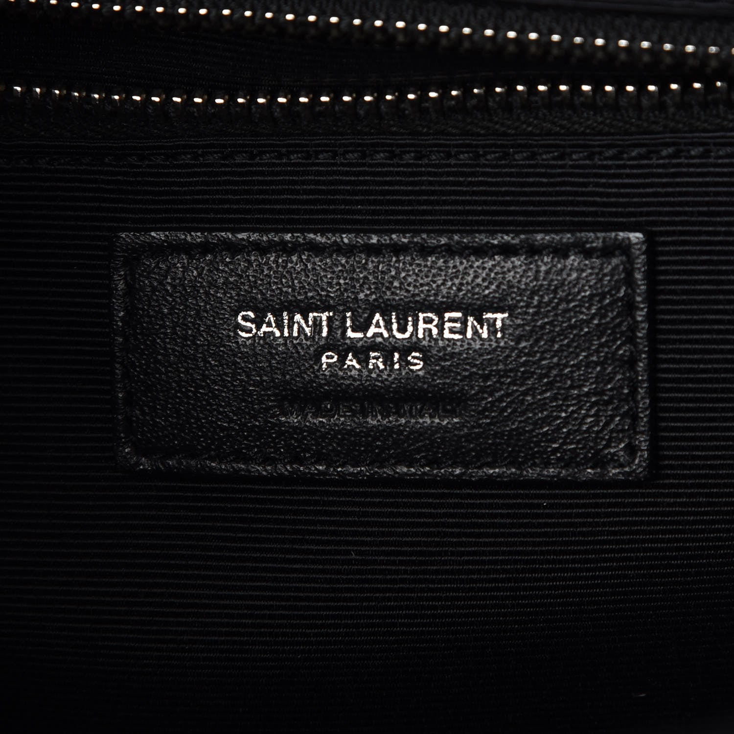 Saint Laurent Grain De Poudre Textured Mixed Matelasse Large Triquilt Monogram Satchel Black 6 of 10