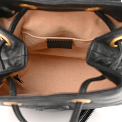 Gucci Calfskin Matelasse GG Marmont Flap Backpack Black 5 of 14