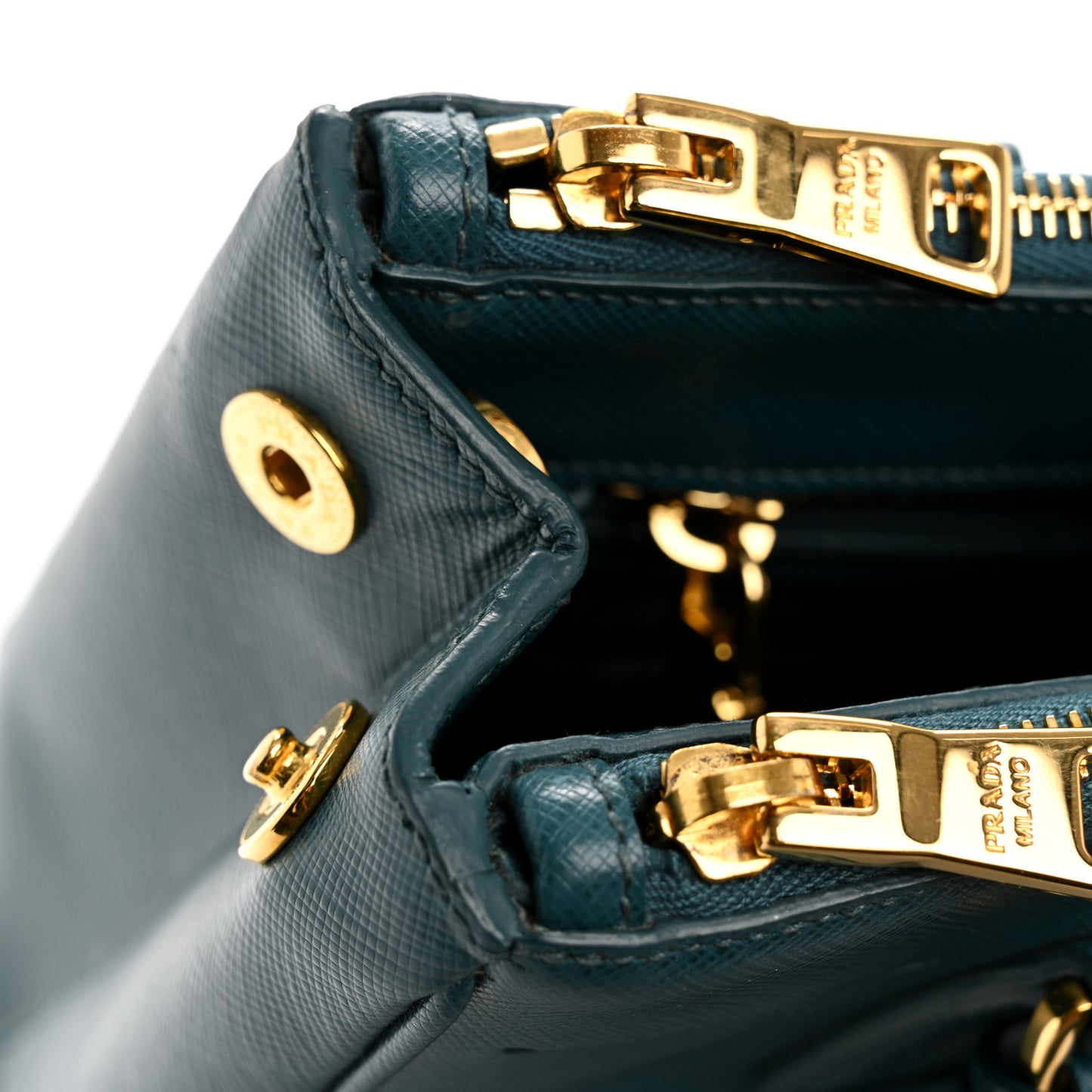 Saffiano Lux Mini Galleria Double Zip Tote Ottanio