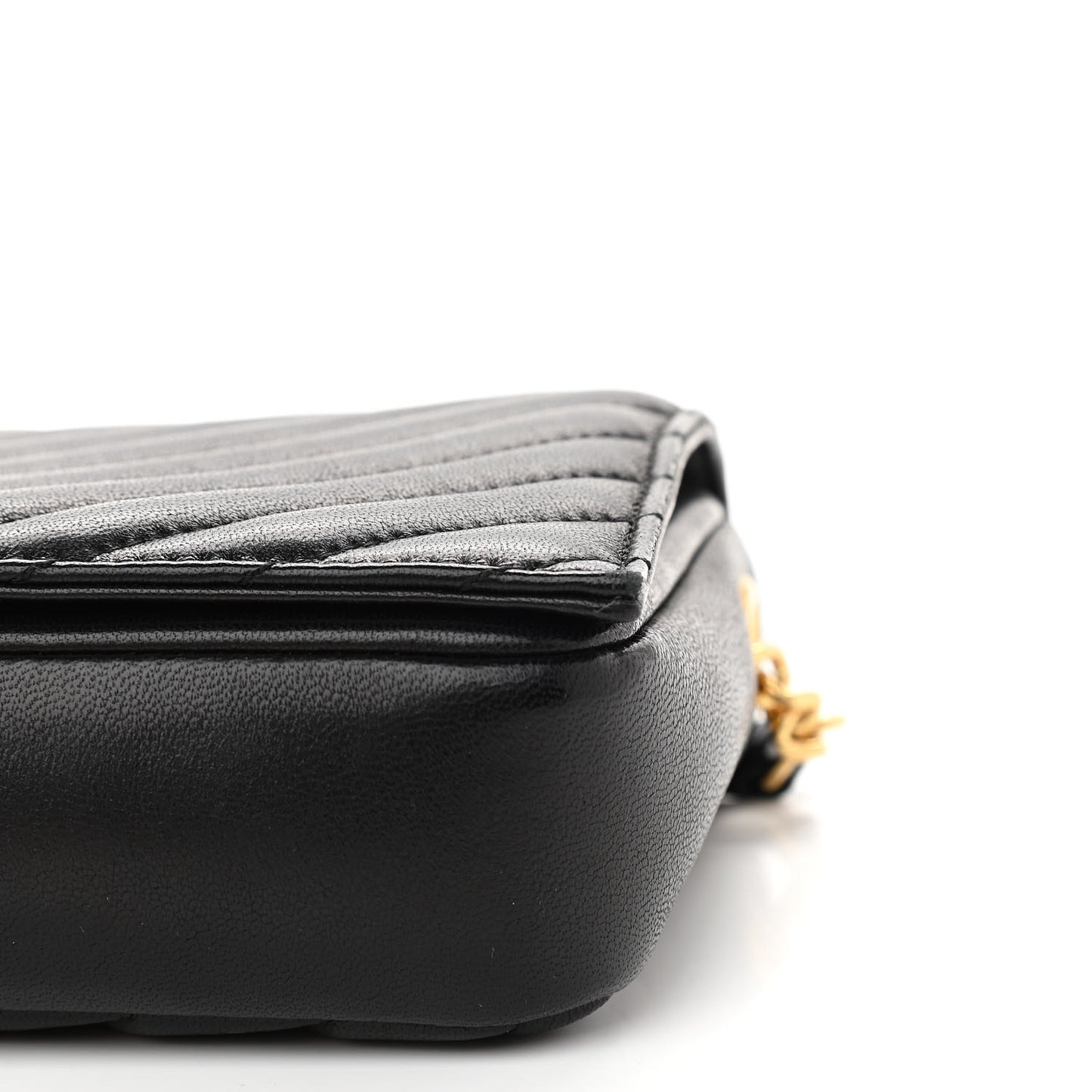 Lambskin Matelasse Monogram Kate 99 Black