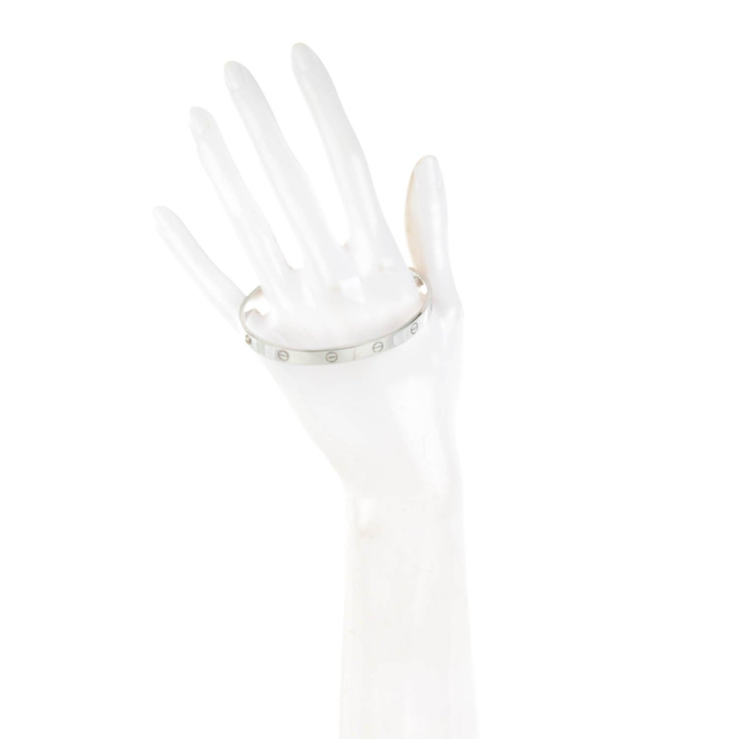 18K White Gold LOVE Bracelet 21