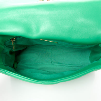 Chanel Lambskin Quilted Medium Chanel 19 Flap Green 5 of 10