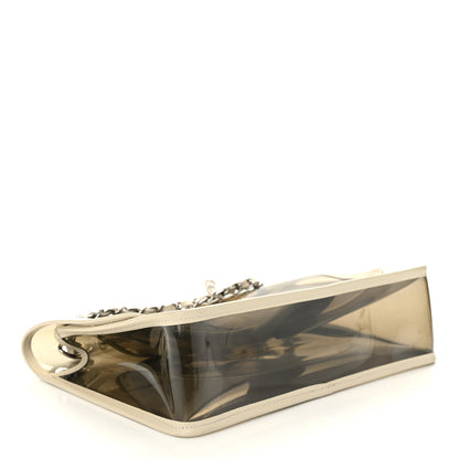 Chanel Lambskin Vinyl Large Naked Flap  Silver 4 of 10
