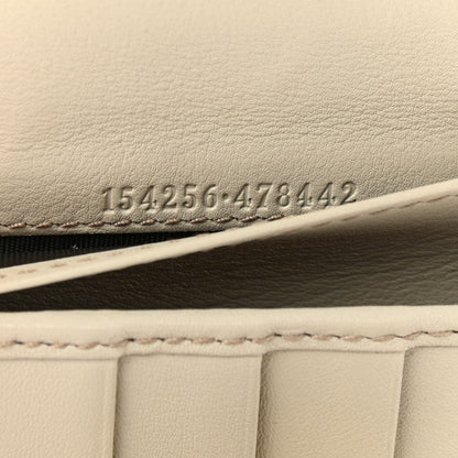 Gucci Guccissima Abbey Continental Wallet Off White 7 of 9
