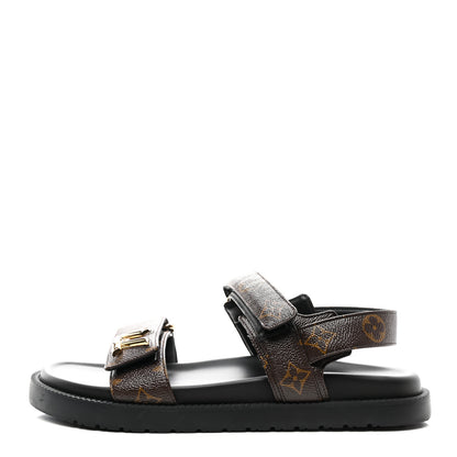 Louis Vuitton Monogram LV Sunset Comfort Flat Sandals 41 Cacao Brown 1 of 9