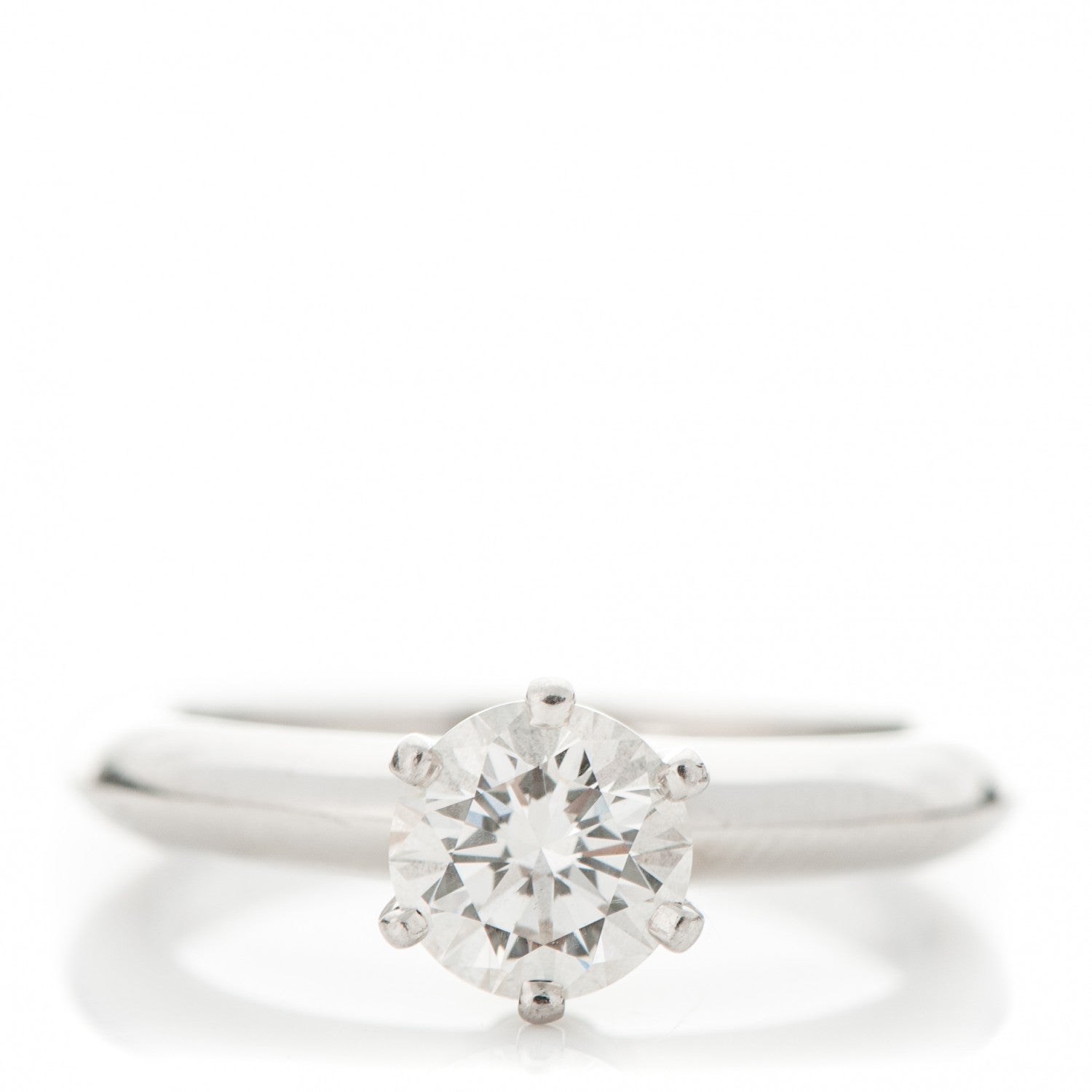 Tiffany Platinum Diamond .74ct Solitaire Engagement Ring 5 1 of 7