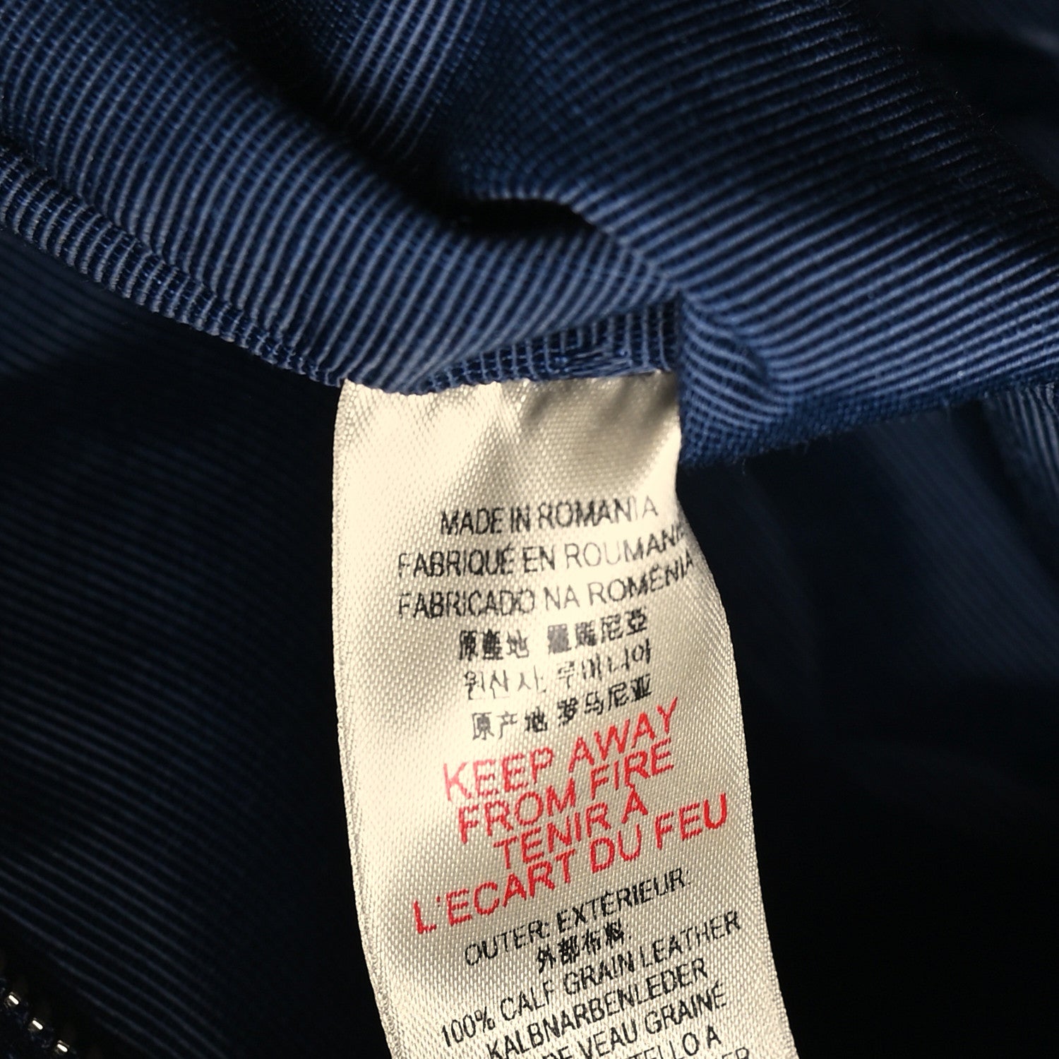 Burberry Heritage Grain Small Orchard Bowling Bag Navy Blue 7 of 10