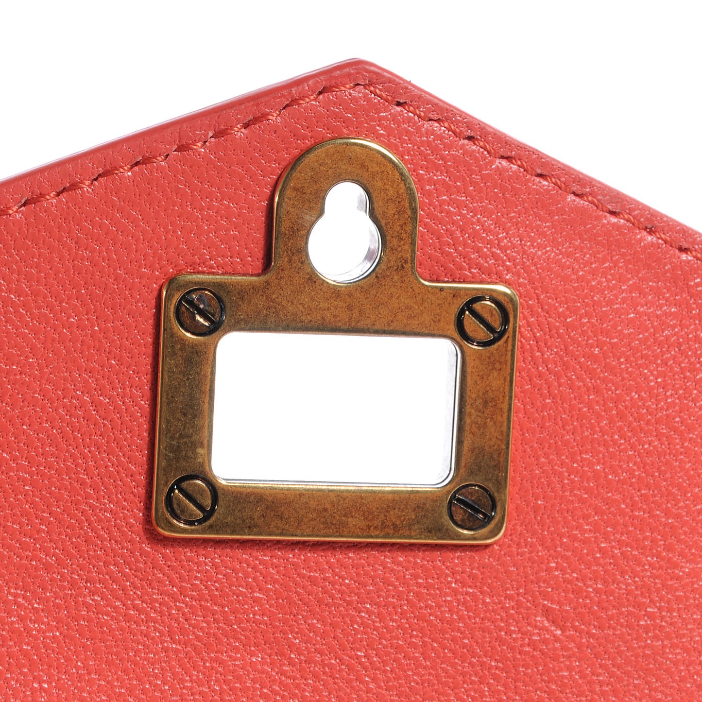 Lambskin PS1 Medium Satchel Deep Coral