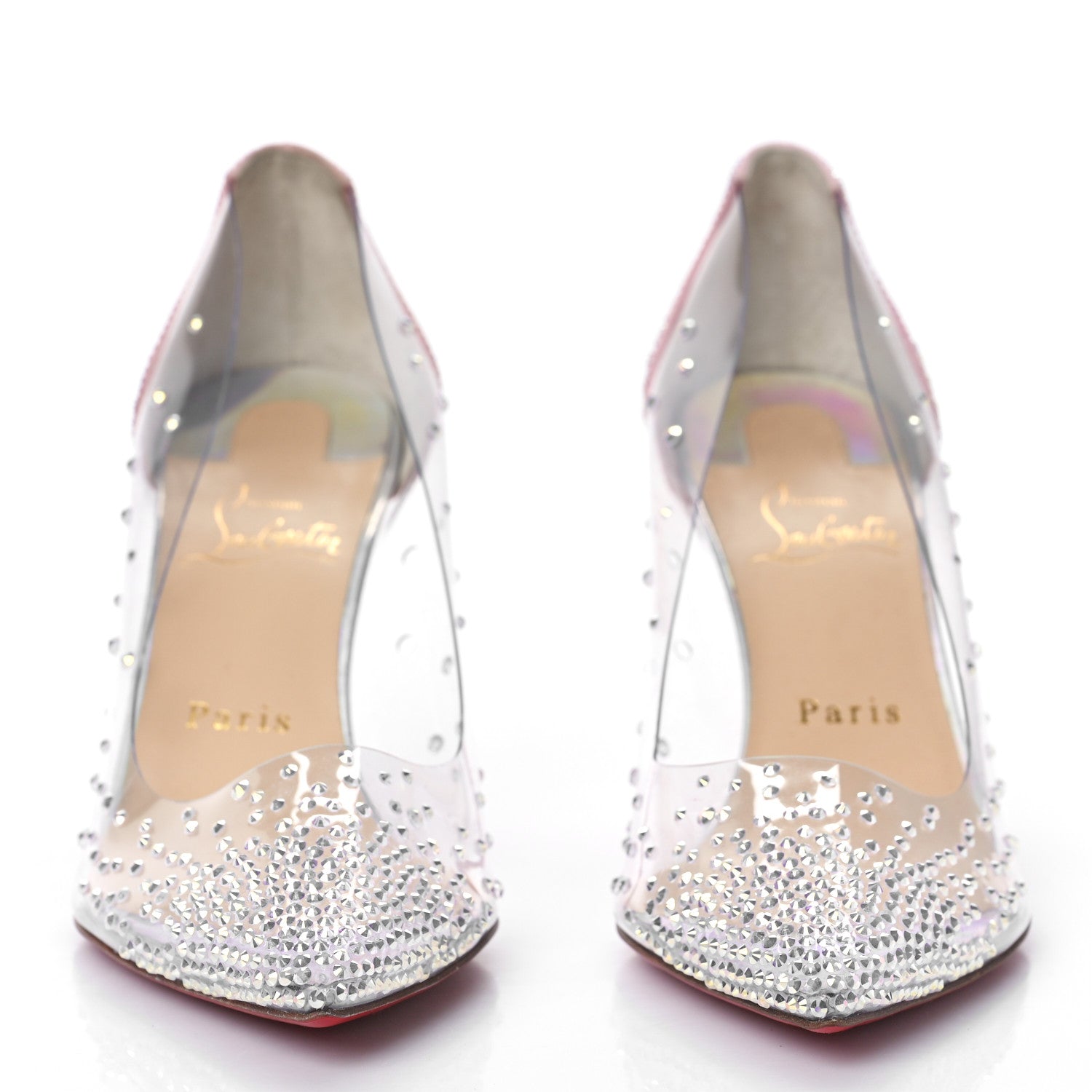 Christian Louboutin PVC Degrastrass 85 Pumps 37.5 Pink Multicolor 2 of 7