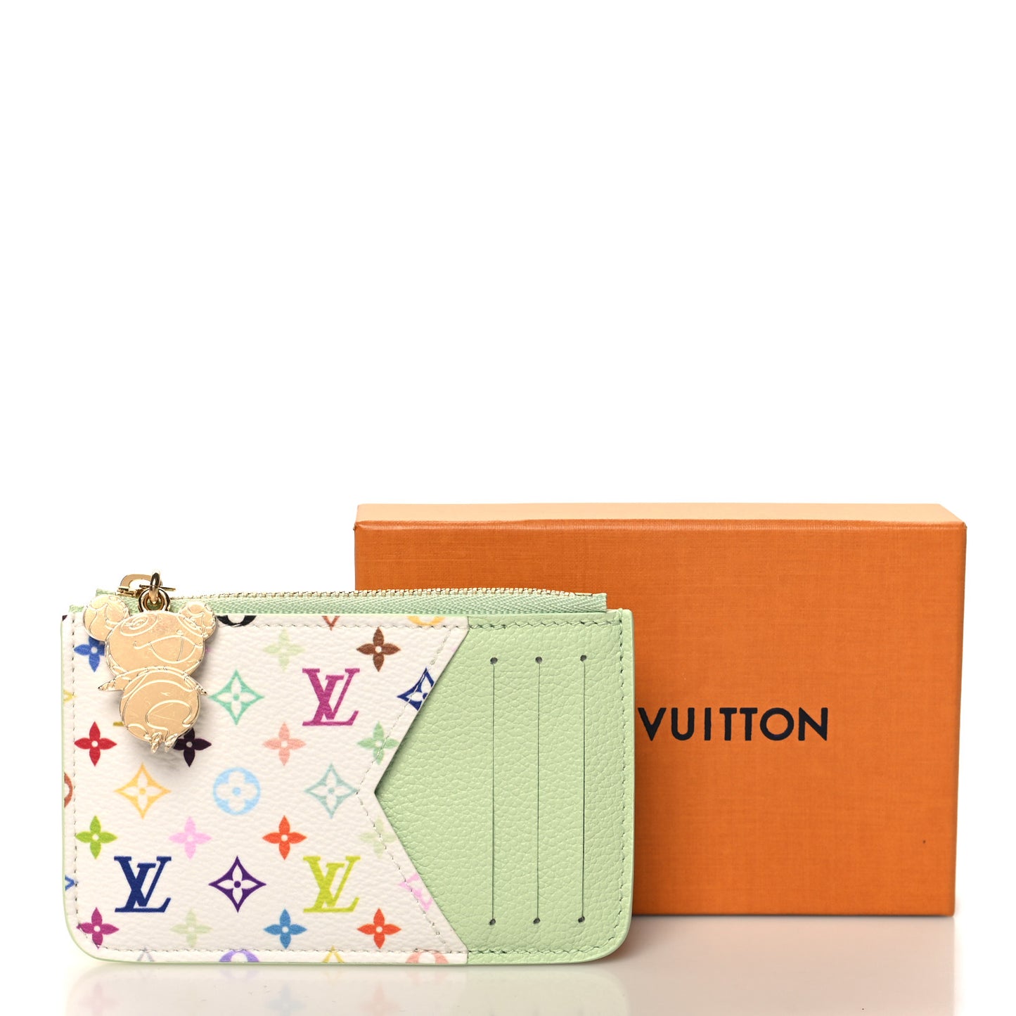 LV X TM Monogram Romy Card Holder Green Tea