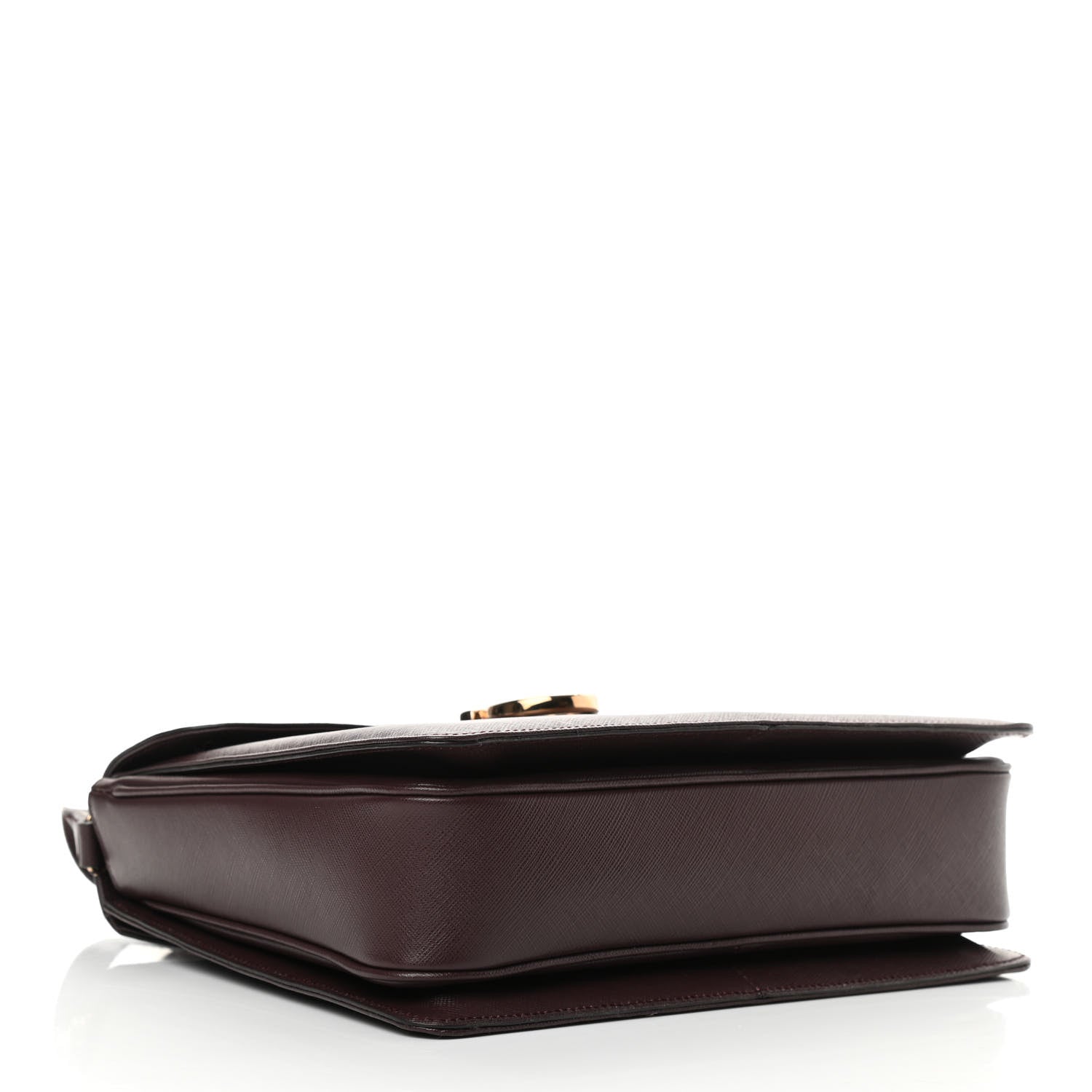 Salvatore Ferragamo Calfskin Gancini Top Handle Shoulder Bag Burgundy 4 of 13