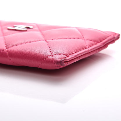 Chanel Lambskin Quilted Card Holder Fuchsia 9 of 12
