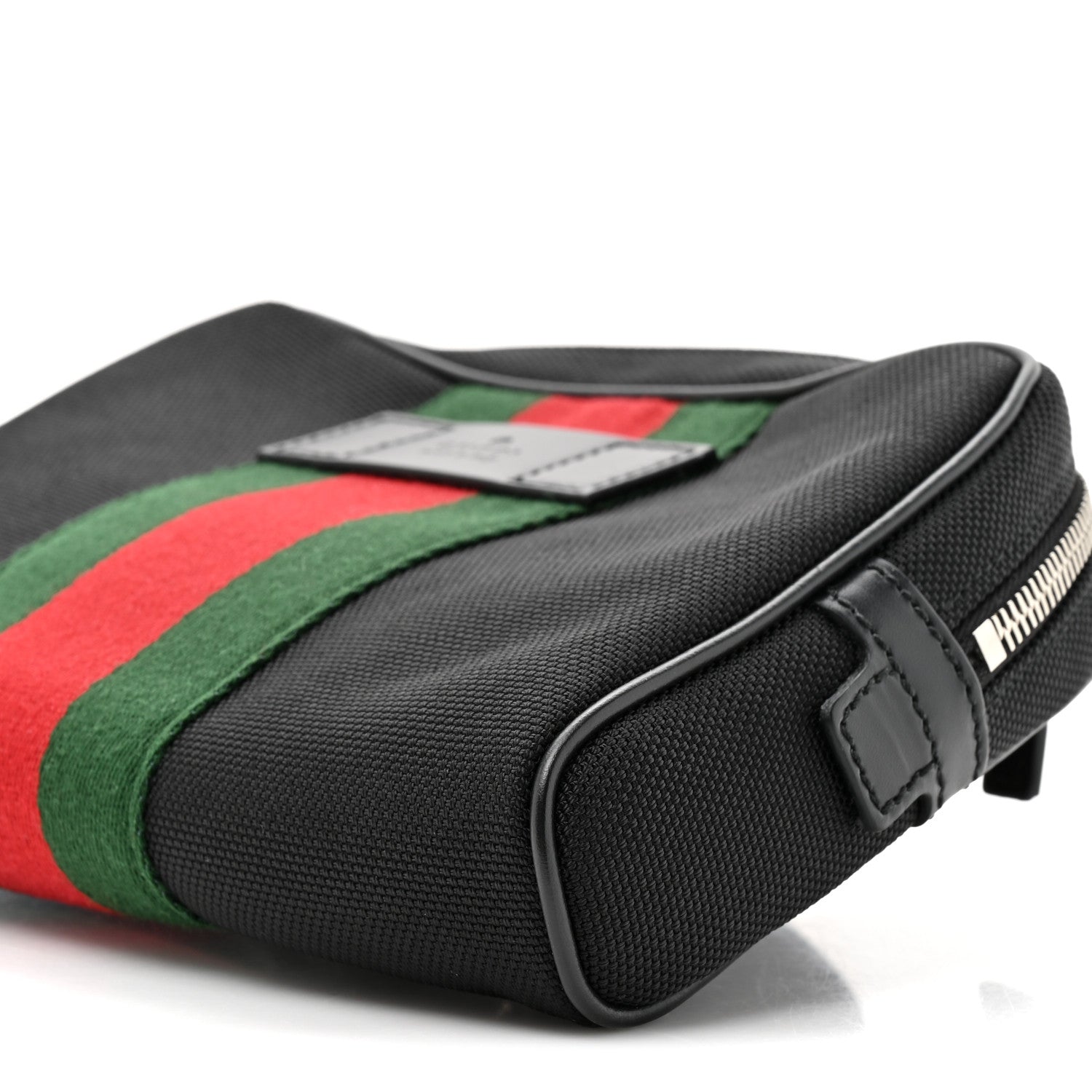 Gucci Canvas Web Slim Belt Bag Black 9 of 10