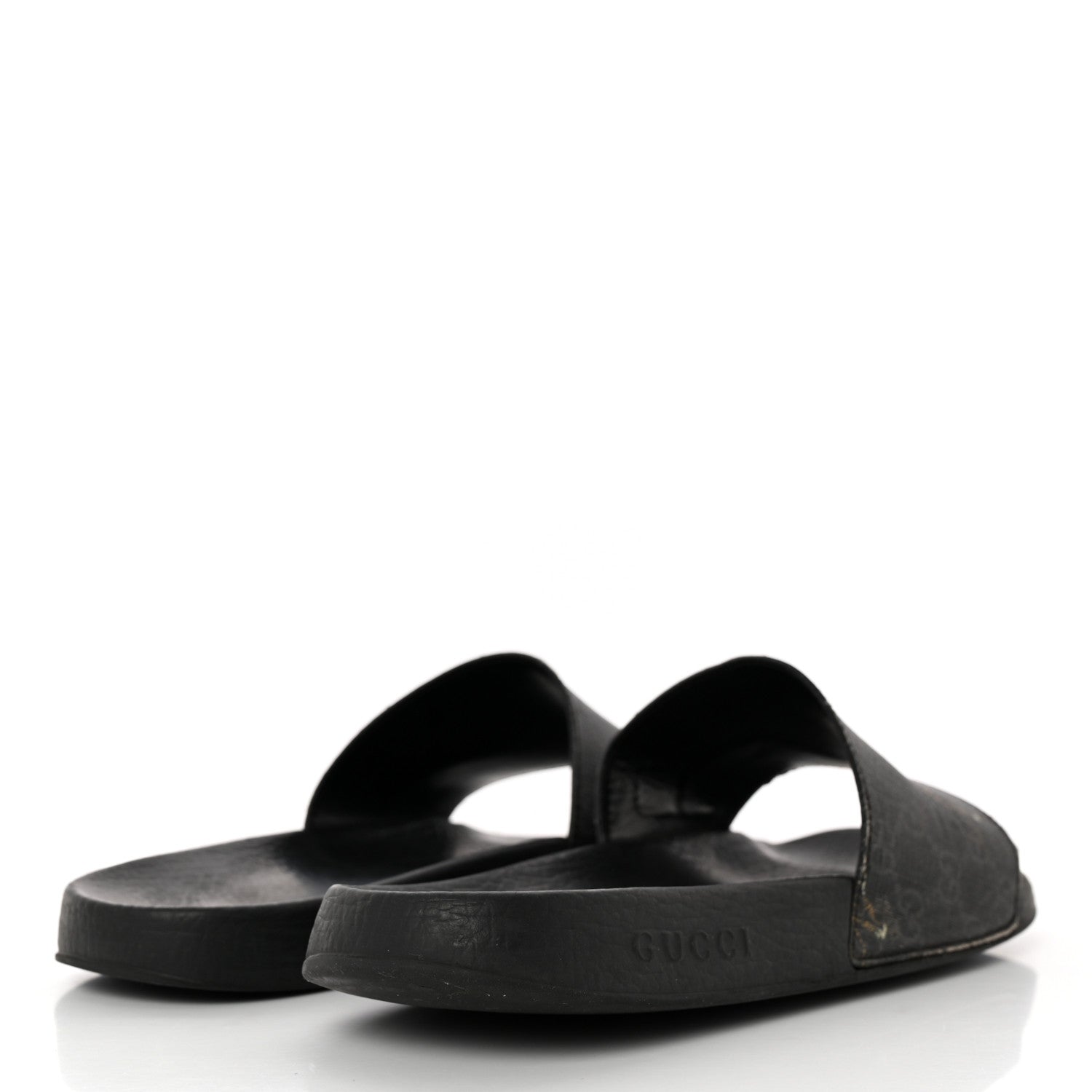 Gucci GG Supreme Monogram Tigers Mens Slide Sandals 10 Black Multicolor 4 of 15