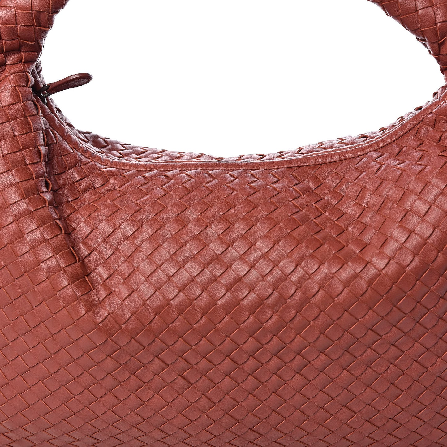 Nappa Intrecciato Large Veneta Hobo Brique