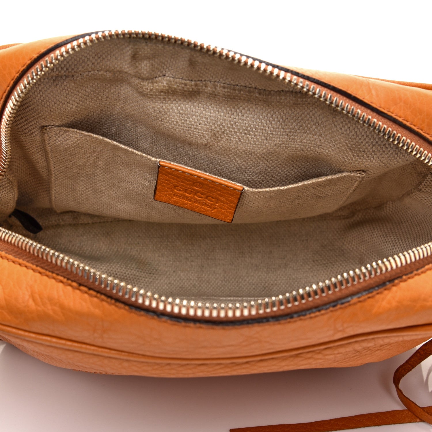 Gucci Pebbled Calfskin Small Soho Disco Bag Curcuma 5 of 11
