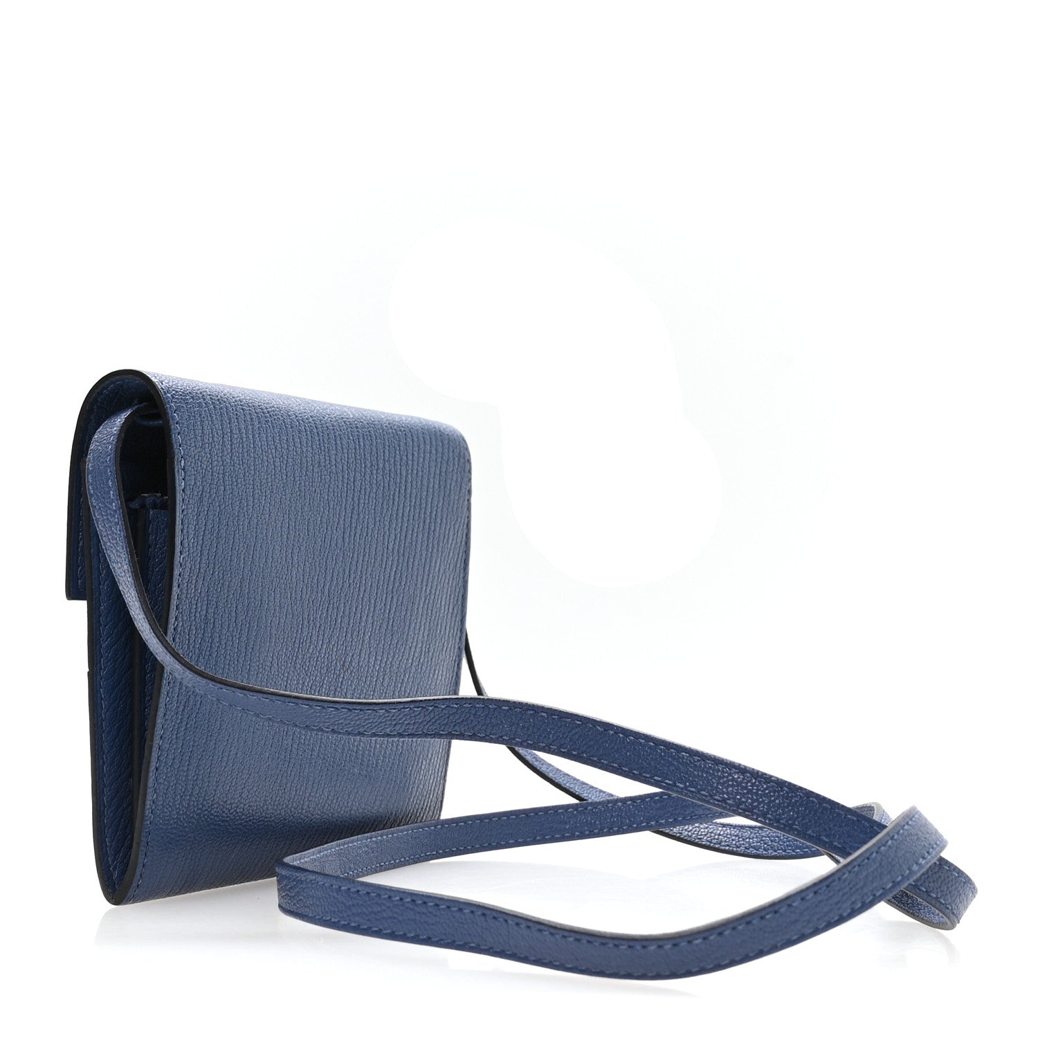 Hermes Chevre Mysore Mini Cinhetic Wallet Bleu Brighton 3 of 10
