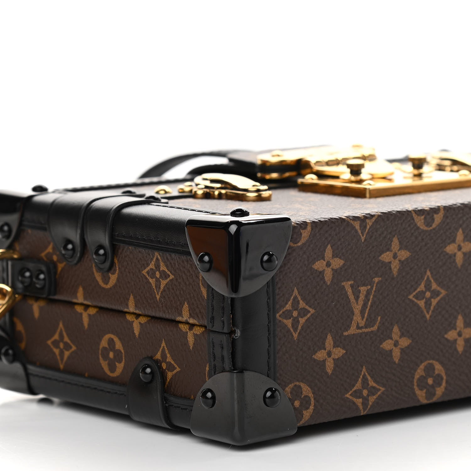 Louis Vuitton Monogram Petite Malle Black 3 of 9