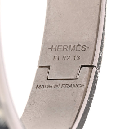 Hermes Enamel Printed Le Chat Carre Narrow Clic Clac H Bracelet PM Lumière 4 of 4