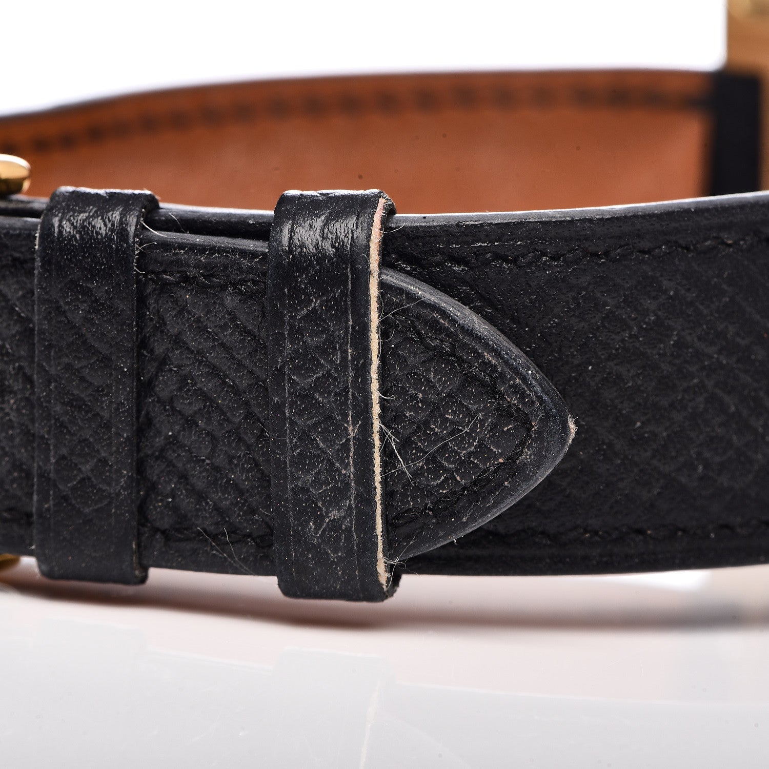 Hermes Stainless Steel Epsom 26mm Heure H Hour Quartz Watch Noir 13 of 13