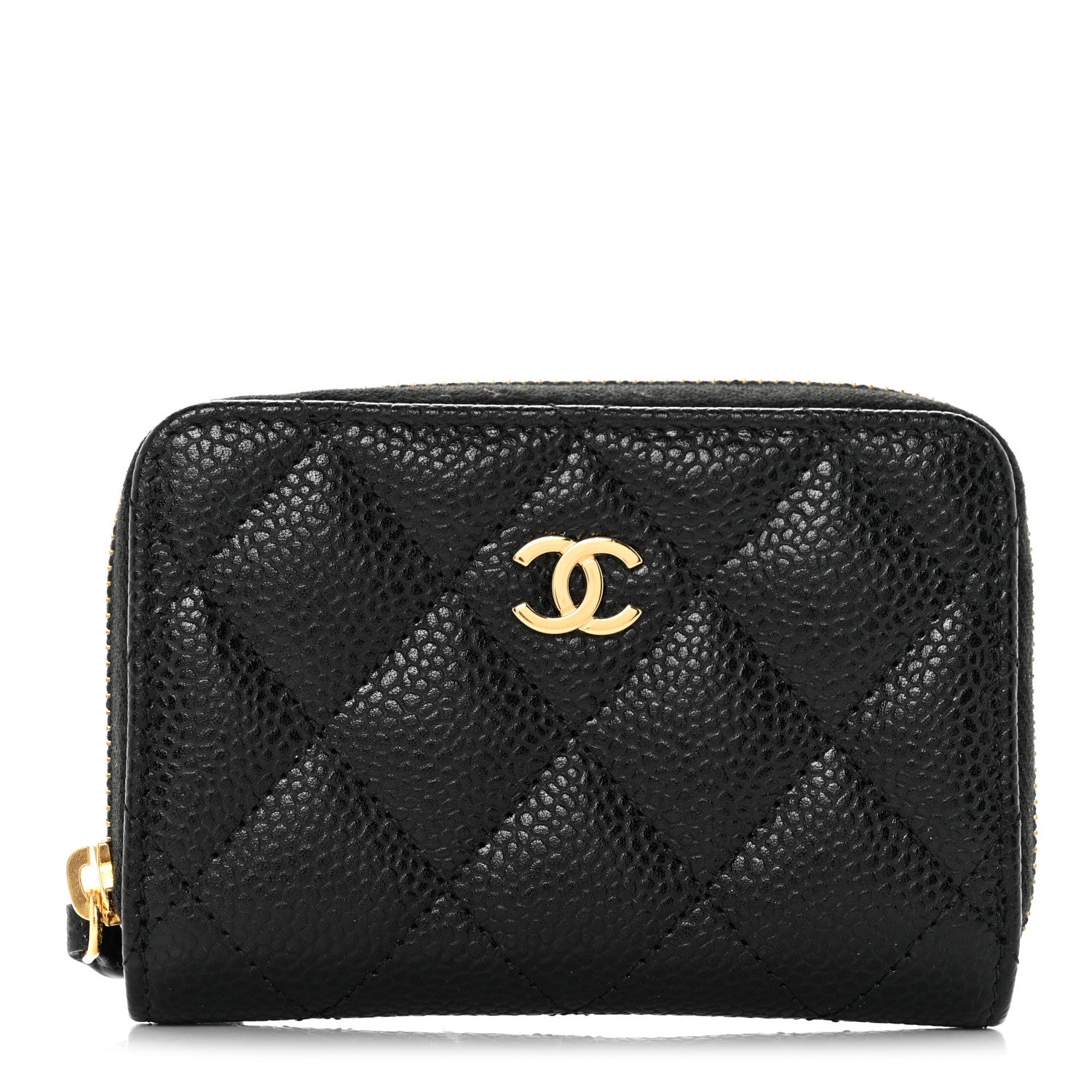 Chanel Caviar Quilted Classic Zipped Coin Purse Black 1 of 9