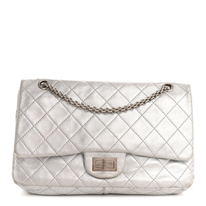 Chanel Metallic Lambskin Quilted 2.55 Reissue 227 Flap Silver 1 of 15