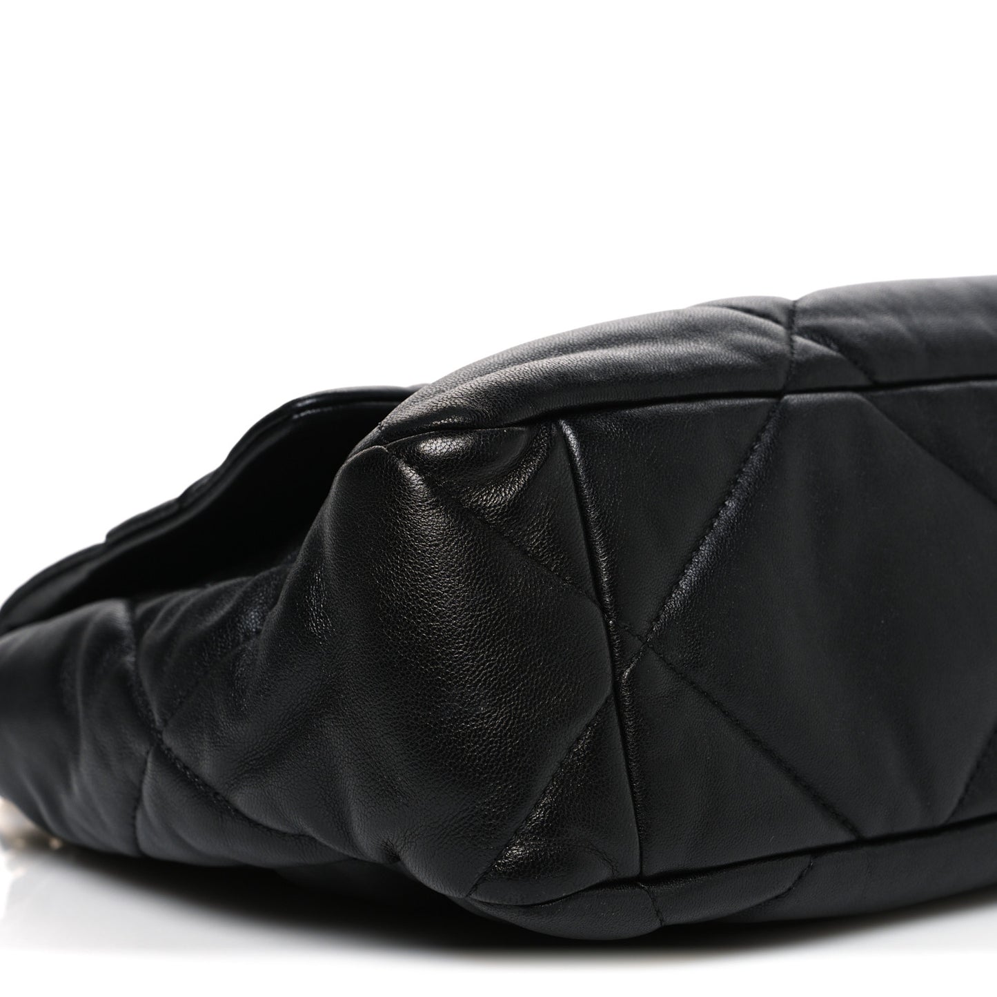 Lambskin Quilted Large Chanel 19 Flap Black