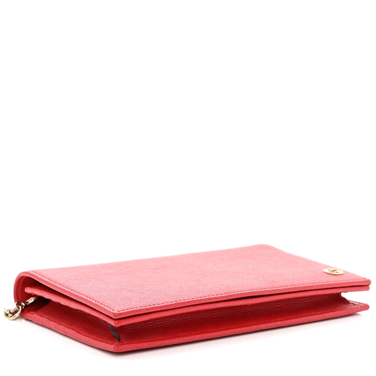 Gucci Dollar Calfskin Medium Betty Chain Wallet Red 4 of 9