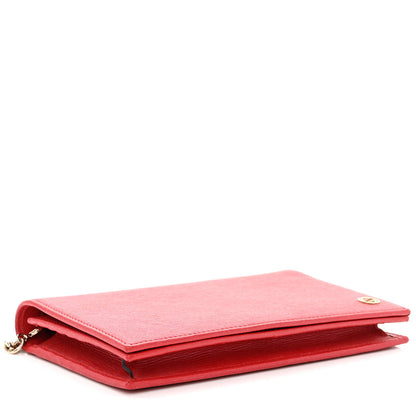 Gucci Dollar Calfskin Medium Betty Chain Wallet Red 4 of 9