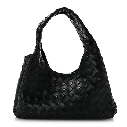 Bottega Veneta Nappa Intrecciato Small Campana Shoulder Bag Black 1 of 11