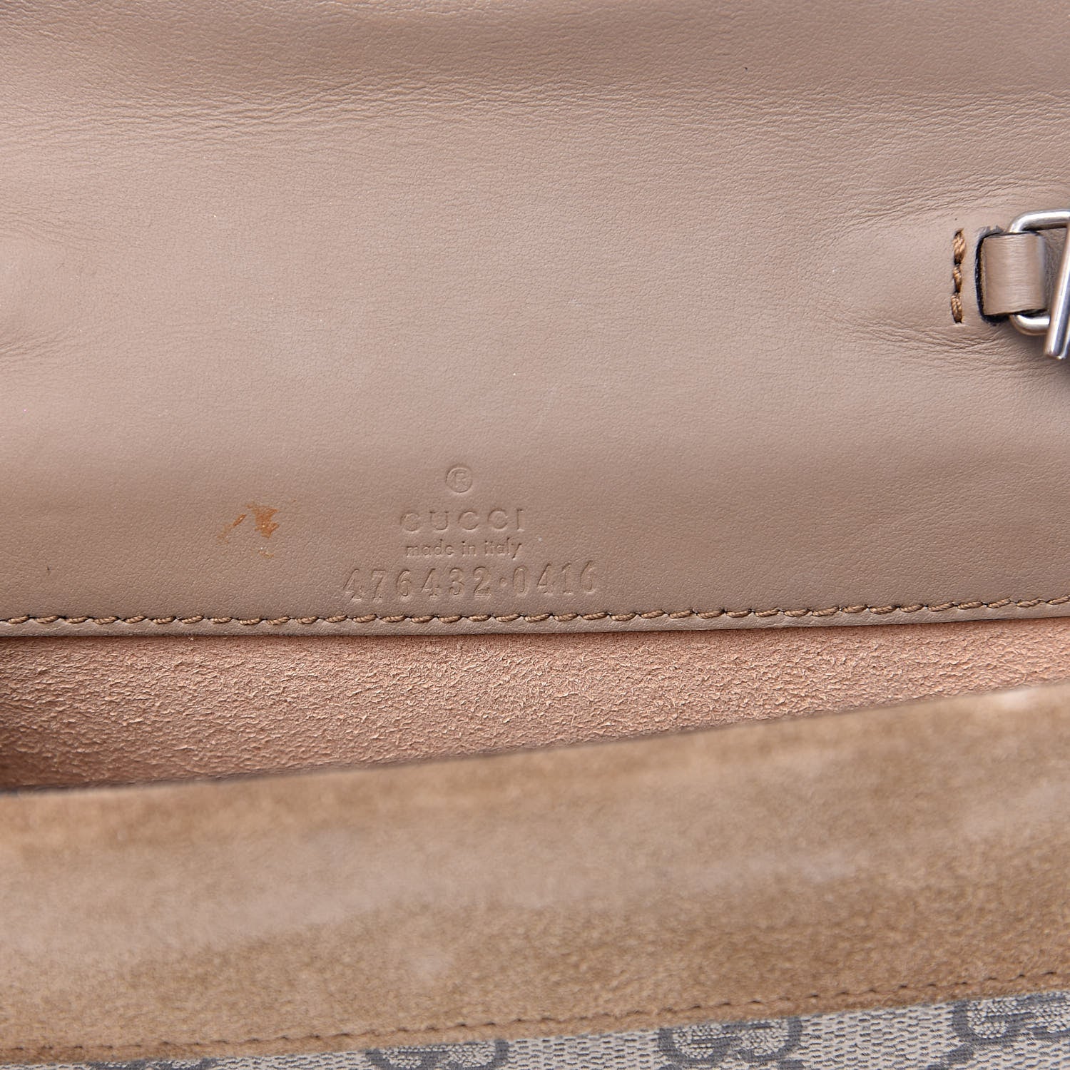 Gucci GG Supreme Monogram Super Mini Dionysus Shoulder Bag Taupe 6 of 12