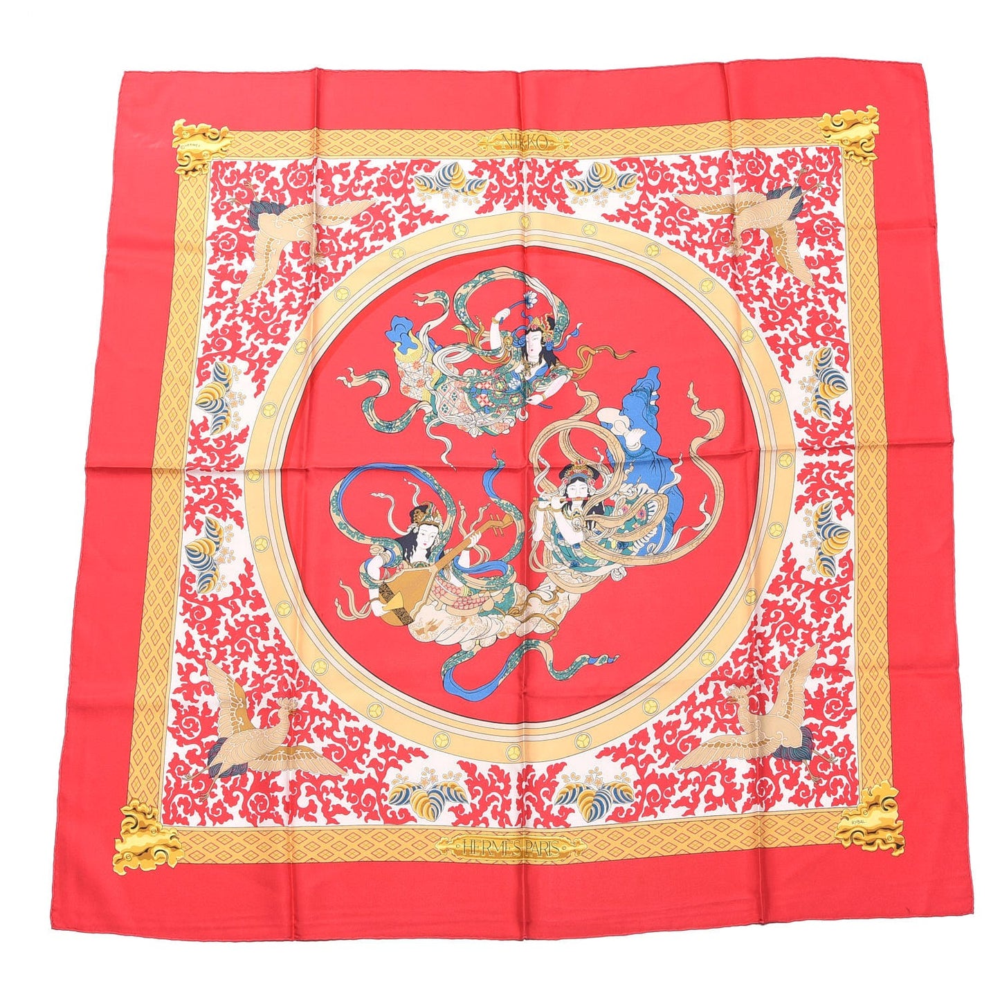 Silk Nikko Scarf 90 Rouge