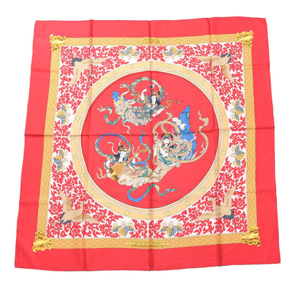 Hermes Silk Nikko Scarf 90 Rouge 1 of 4