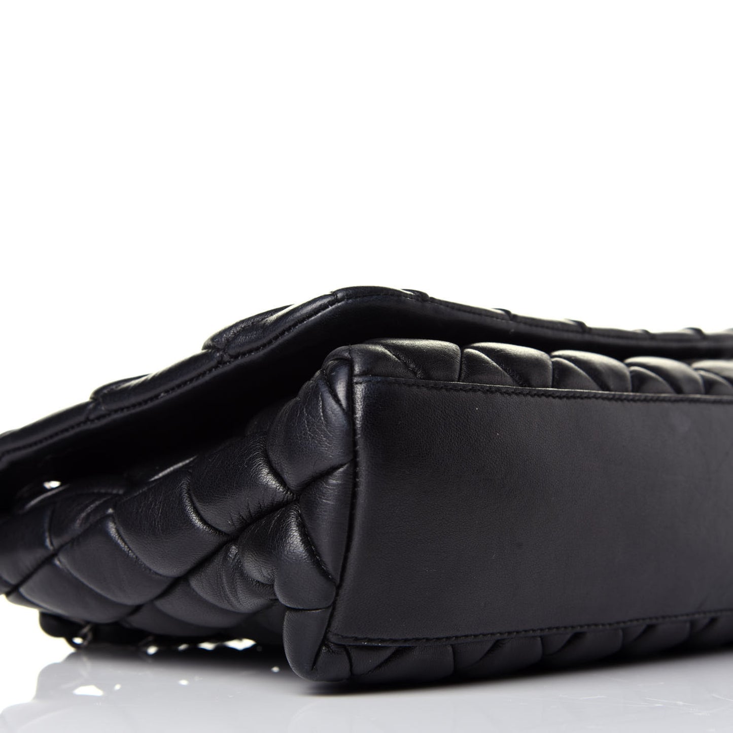 Lambskin Large New Bubble Flap Black