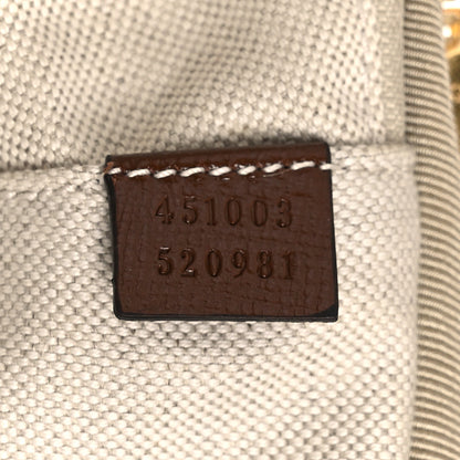 Gucci GG Supreme Monogram Azalea Calfskin Retro Interlocking G Small Savoy Cabin Trolley Beige Ebony Brown Sugar 6 of 15
