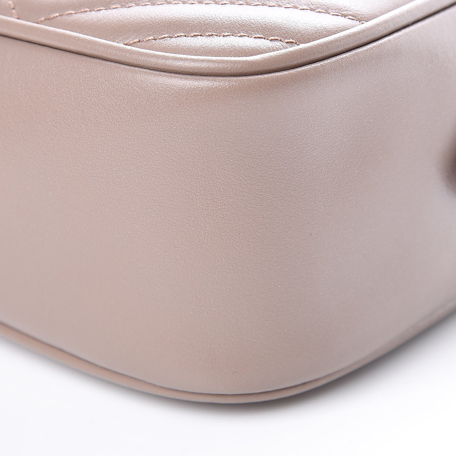 Gucci Calfskin Matelasse Small GG Marmont Chain Shoulder Bag Porcelain Rose 9 of 10
