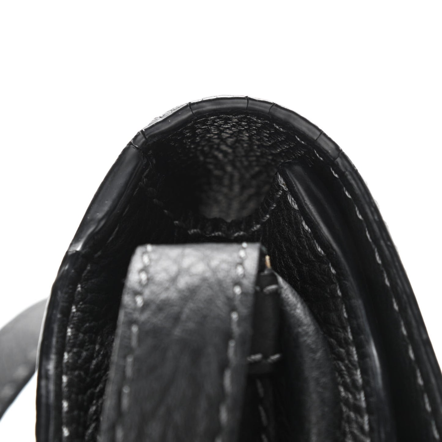 Calfskin Mini Marcie Round Crossbody Bag Black
