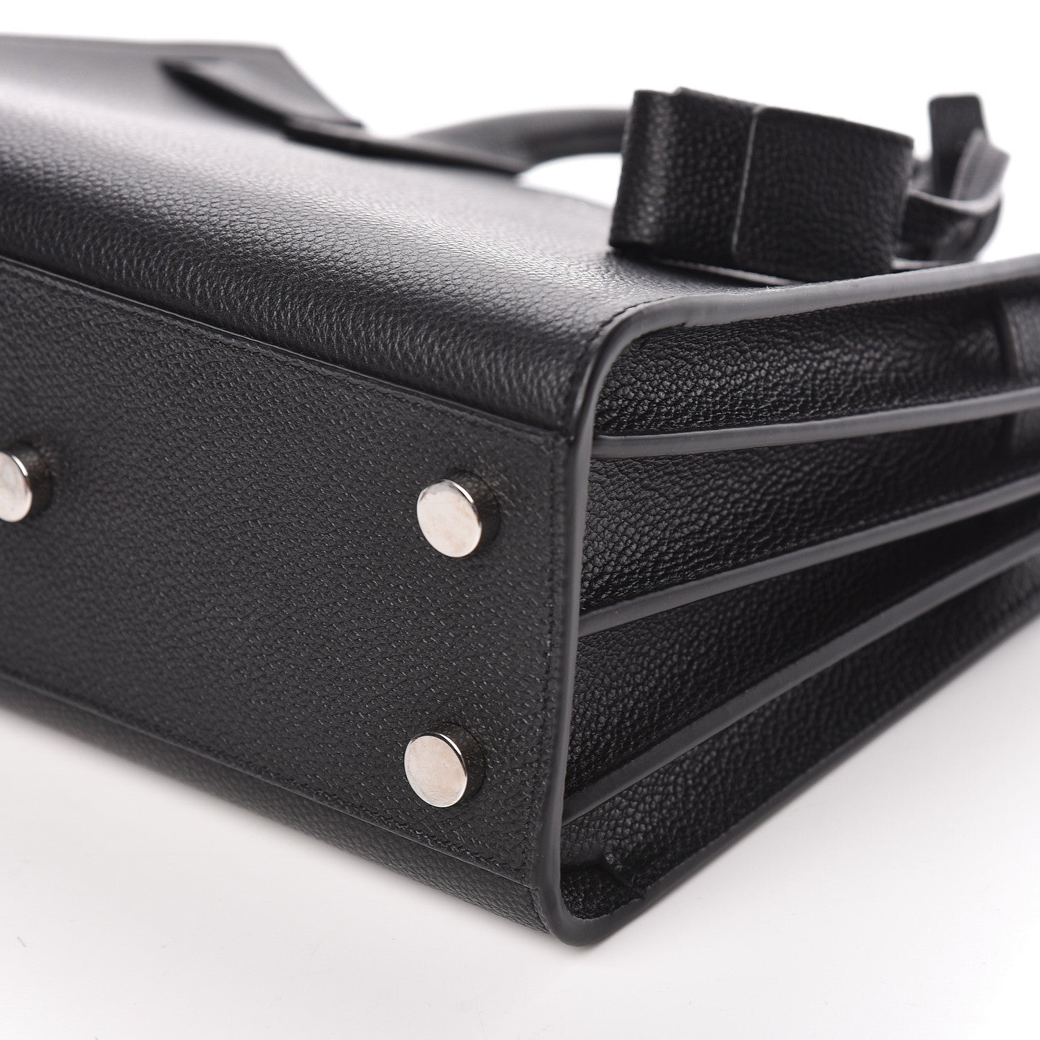 Saint Laurent Grained Calfskin Nano Sac De Jour Black 9 of 10