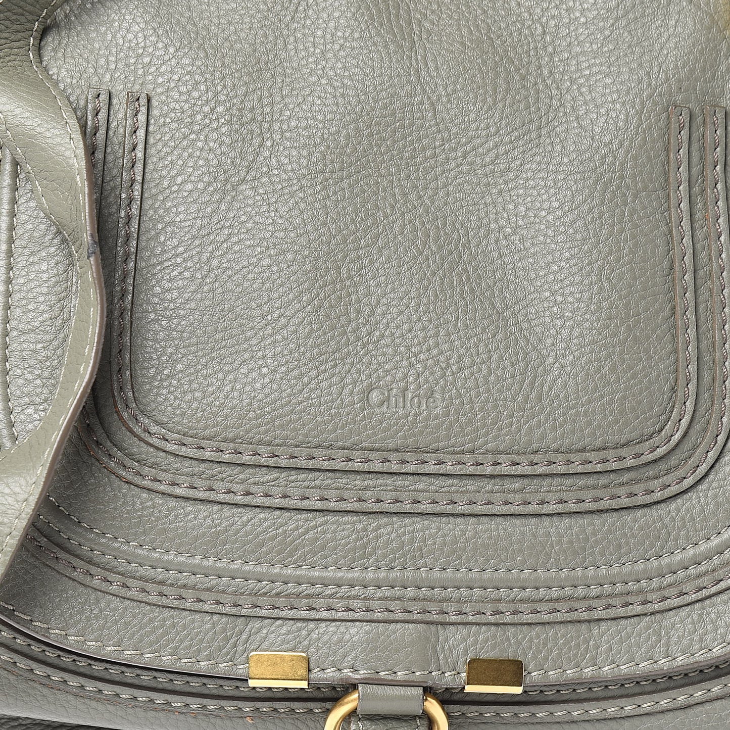 Calfskin Medium Marcie Satchel Baobab Green